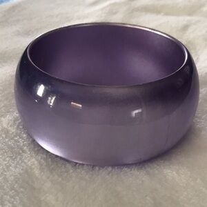 Amethyst colour acrylic Bangle Bracelet